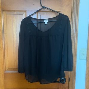 Women’s black blouse